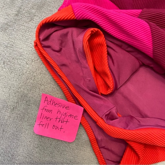 New! Beach Riot Joyce swimsuit be mine colorblock 24376 - Picture 7 of 8